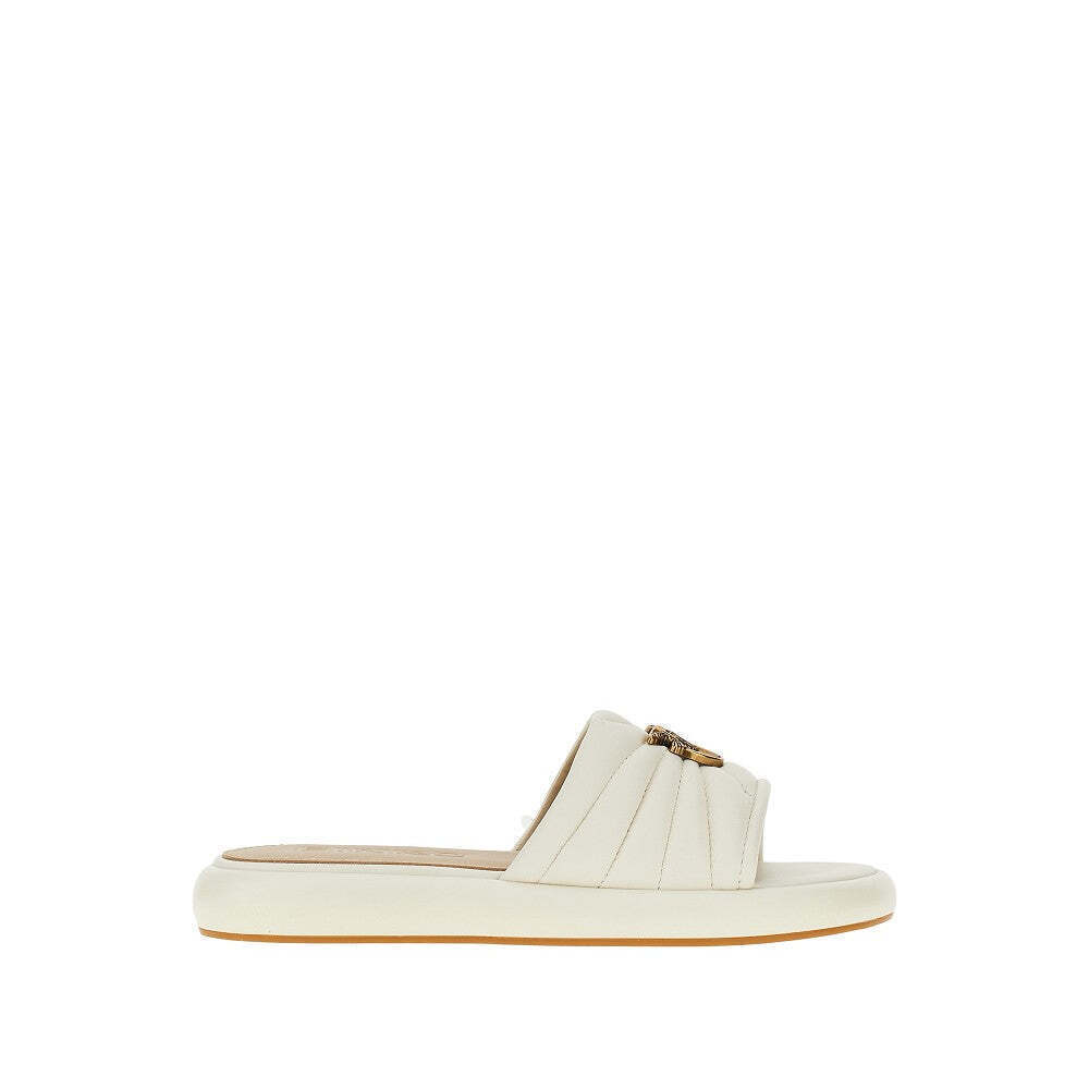 Pinko Love Birds Nappa Leather Slides